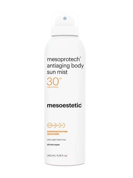 Mesoprotech Antiaging Body Sun Mist (Spray corporal antiedad con protección SPF 30+)